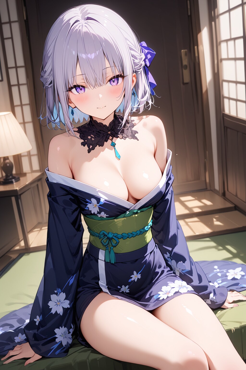 (813HQ)銀髪ちゃん着物I2I