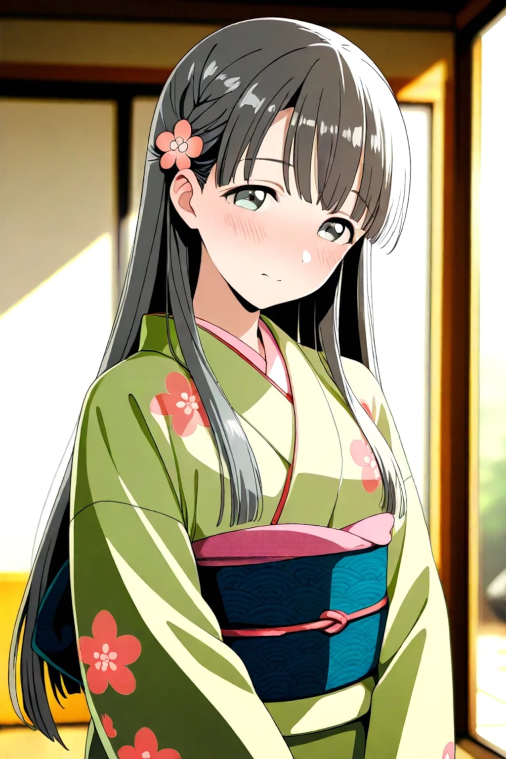 小〇川紗枝　着物①