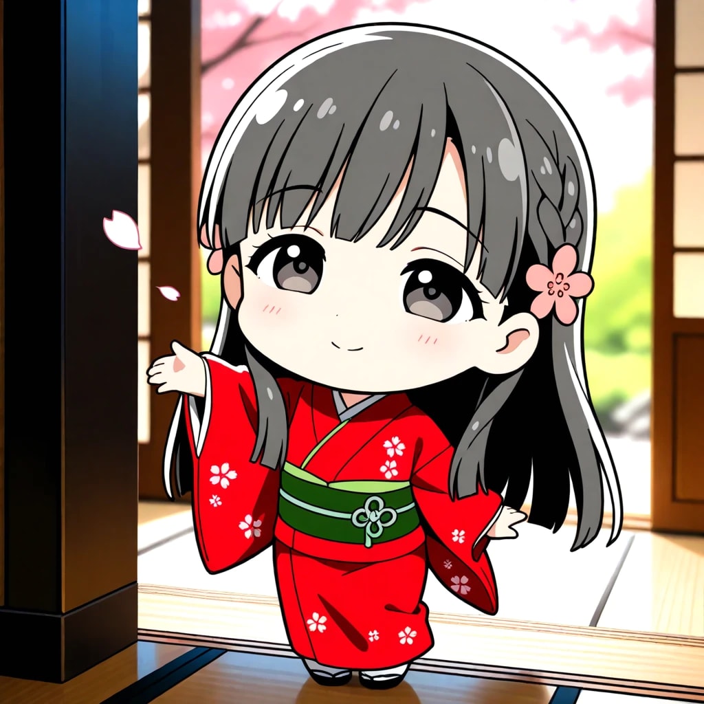 小〇川紗枝　着物①