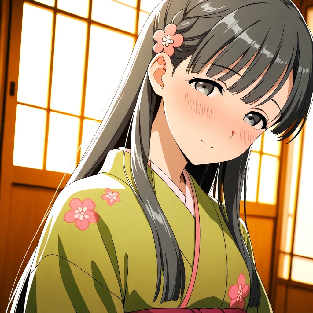小〇川紗枝　着物①