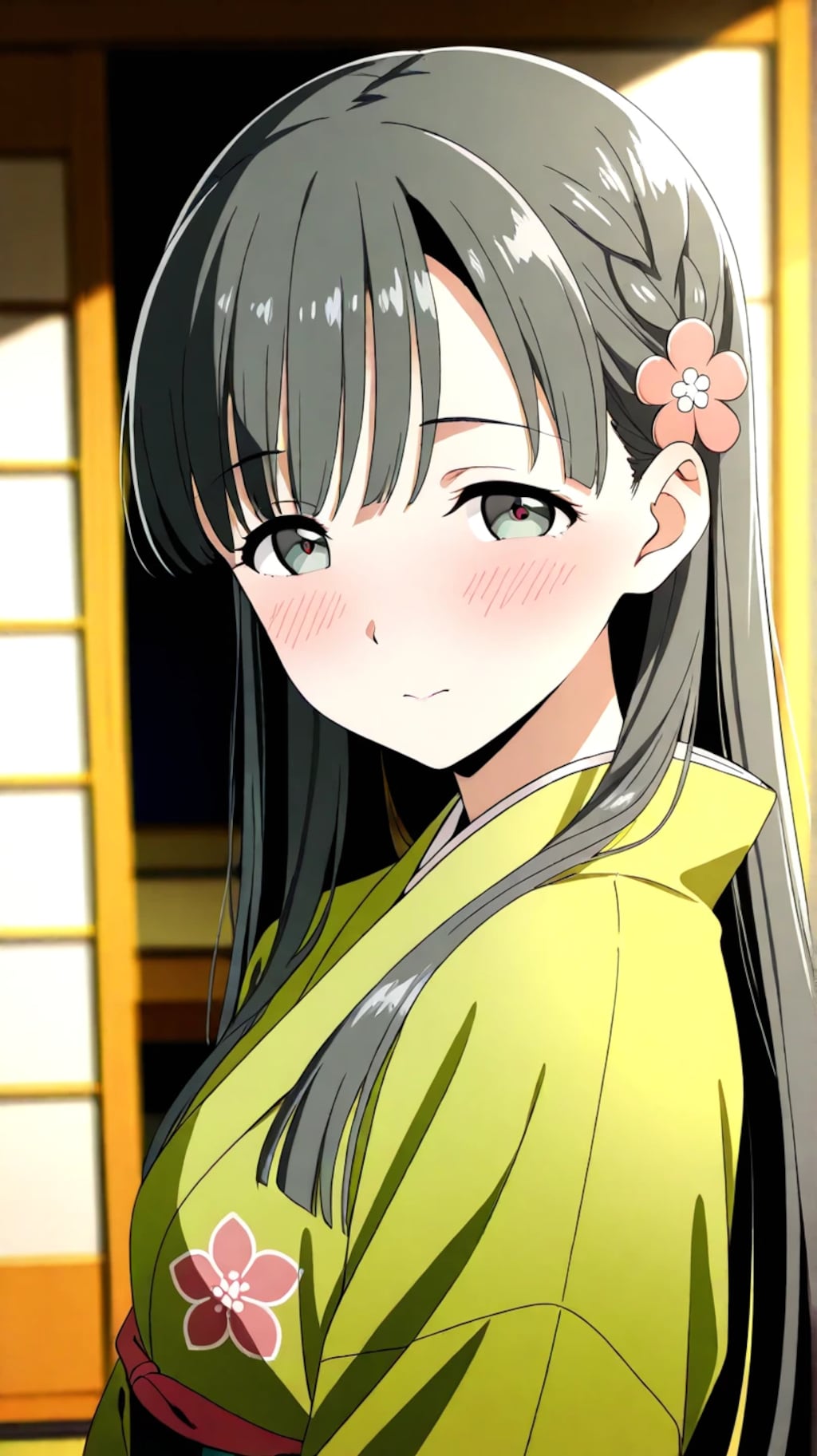 小〇川紗枝　着物①