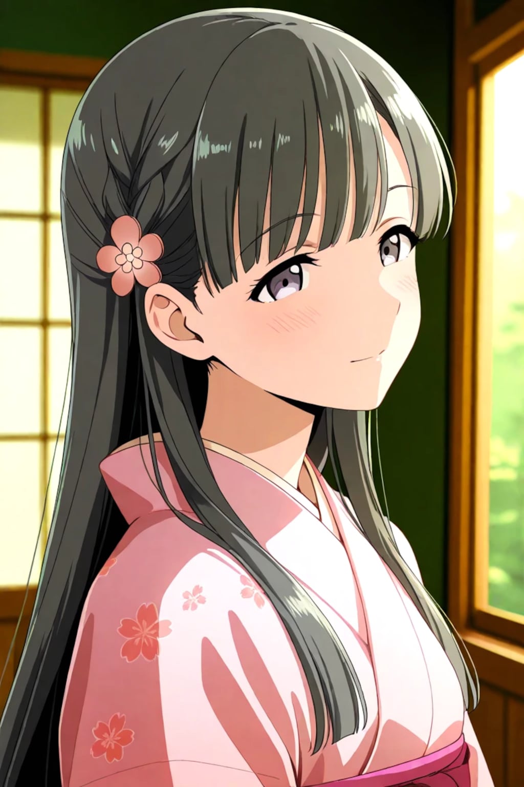 小〇川紗枝　着物①