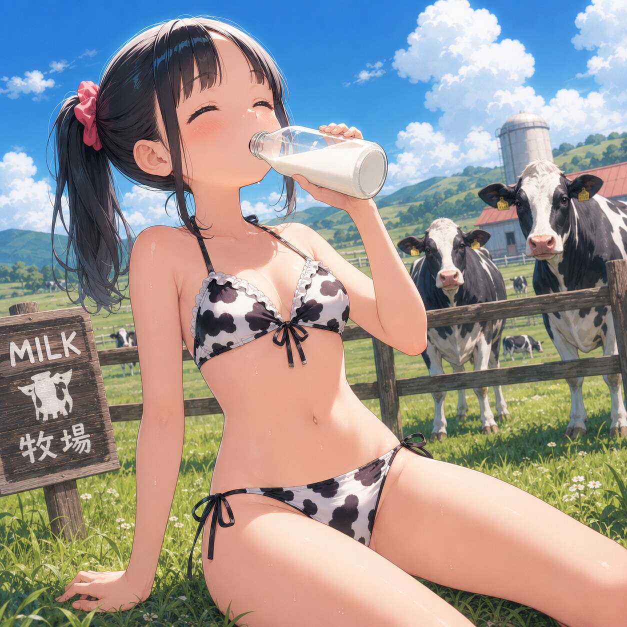 牛柄ビキニ