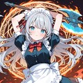 戦斧使いのメイドさん 2枚目