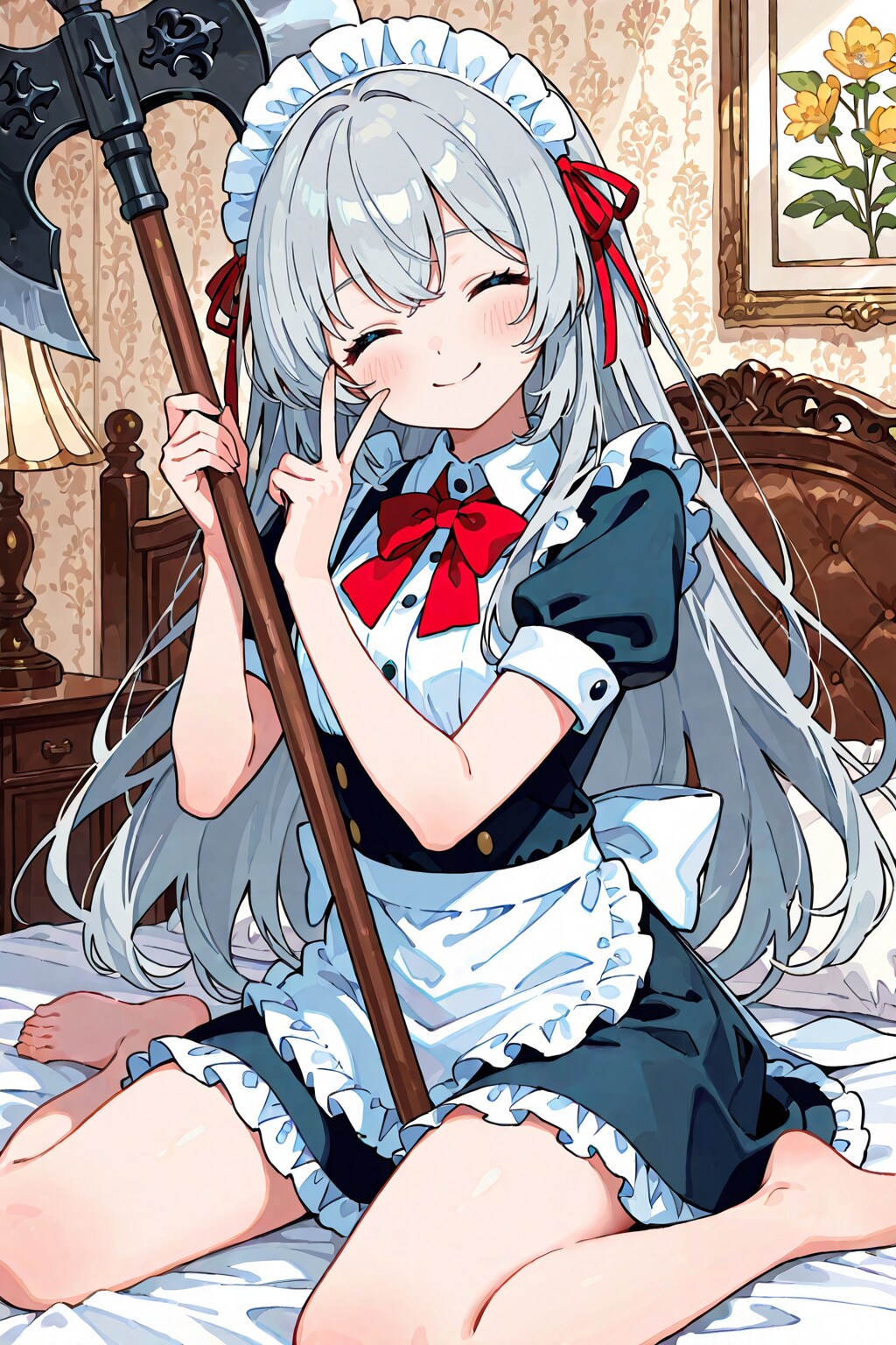 戦斧使いのメイドさん