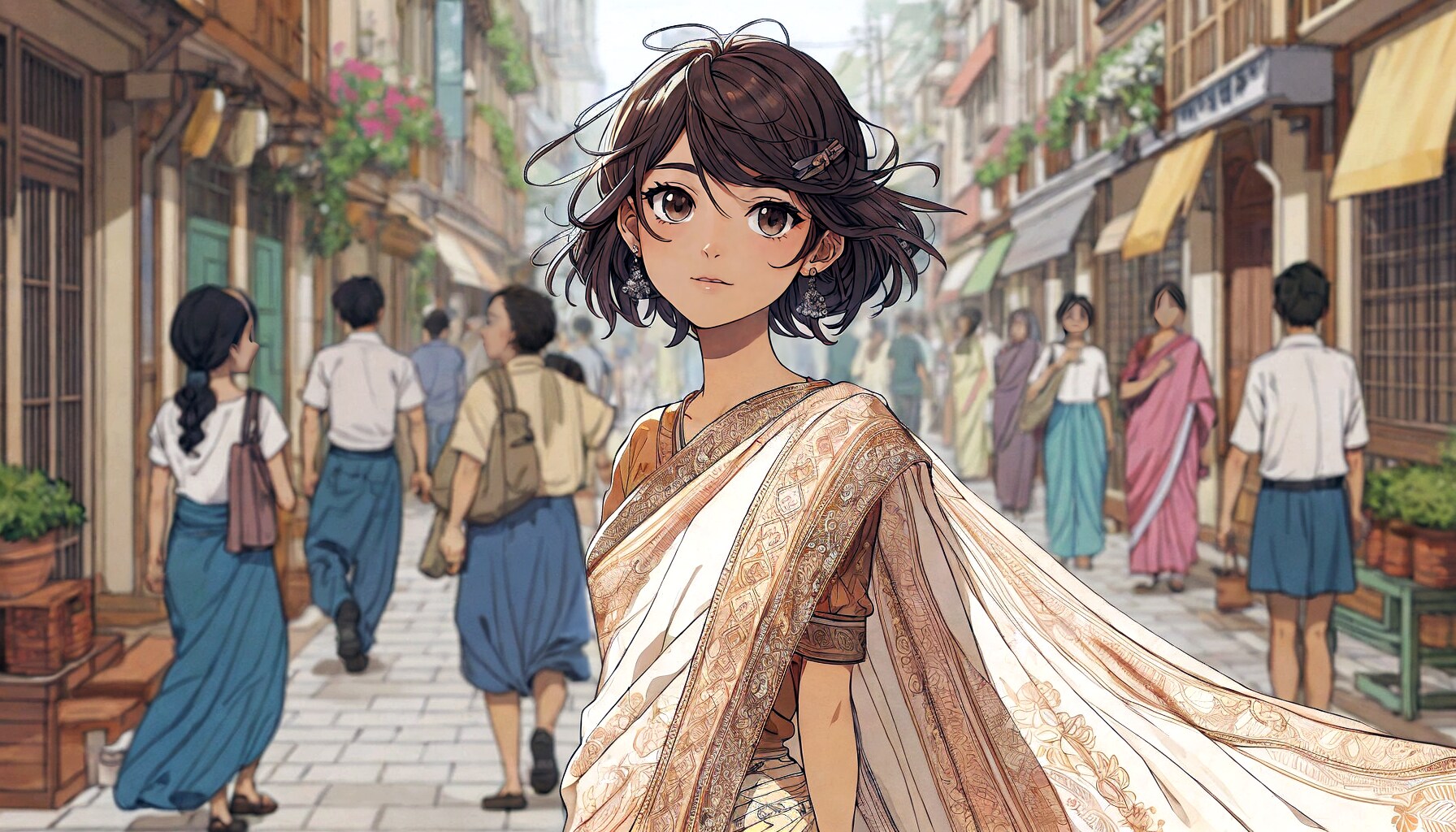 サリーの少女⑥