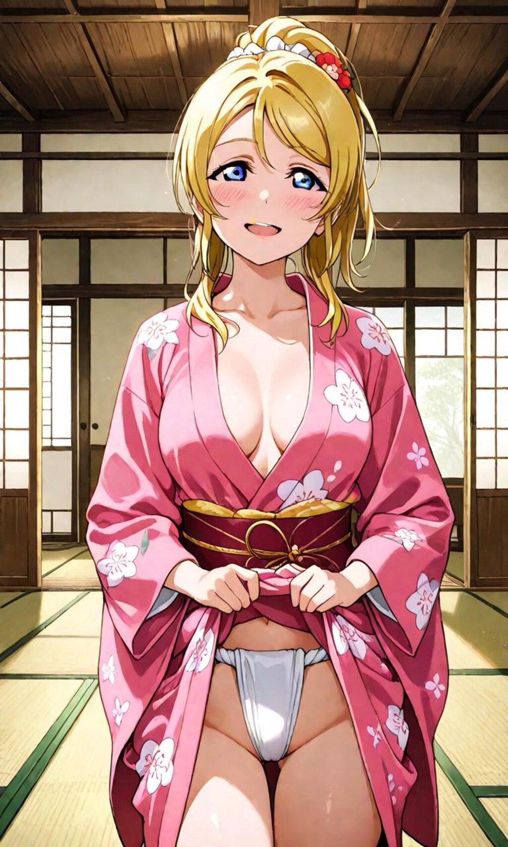 着物姿のエリちゃん
