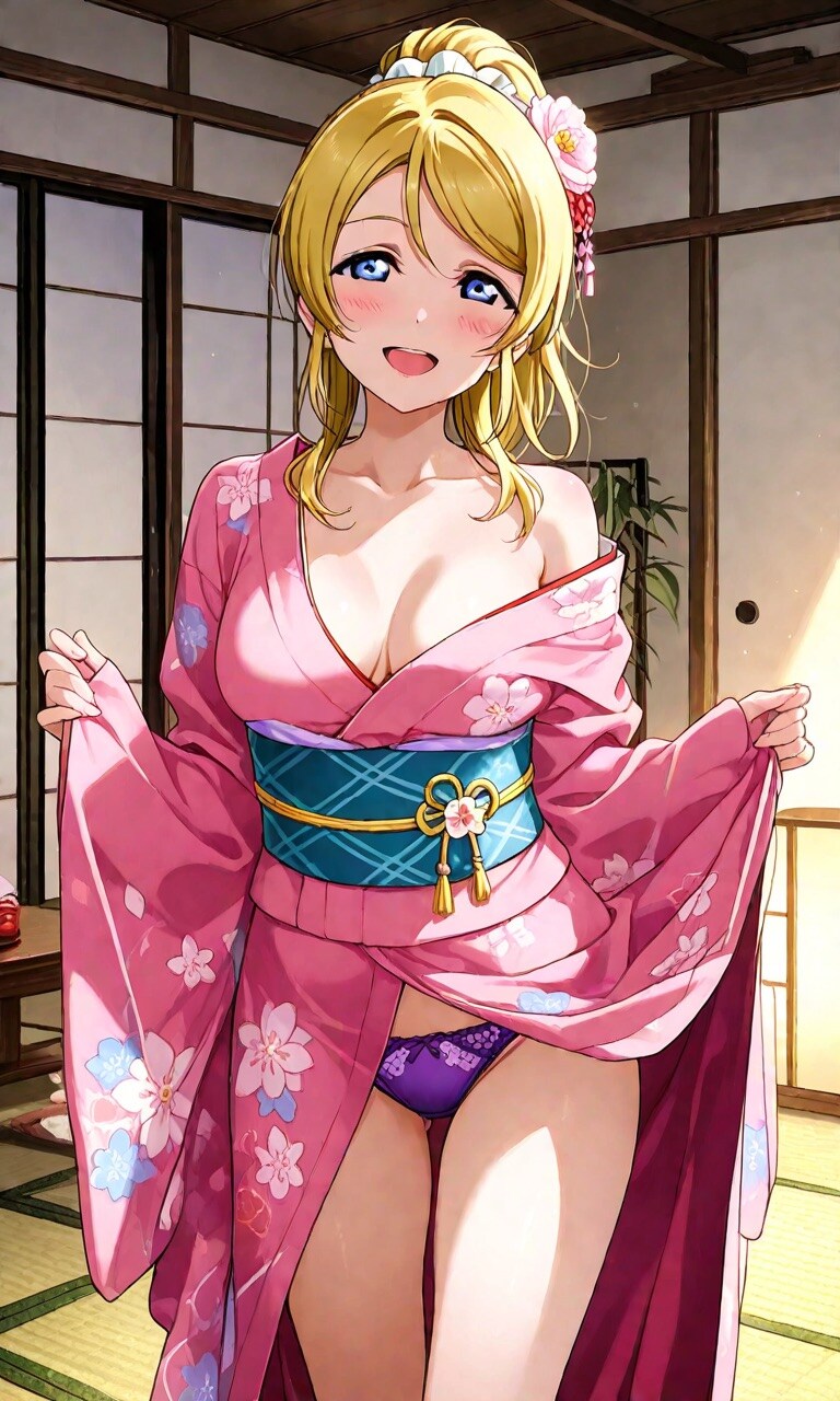 着物姿のエリちゃん