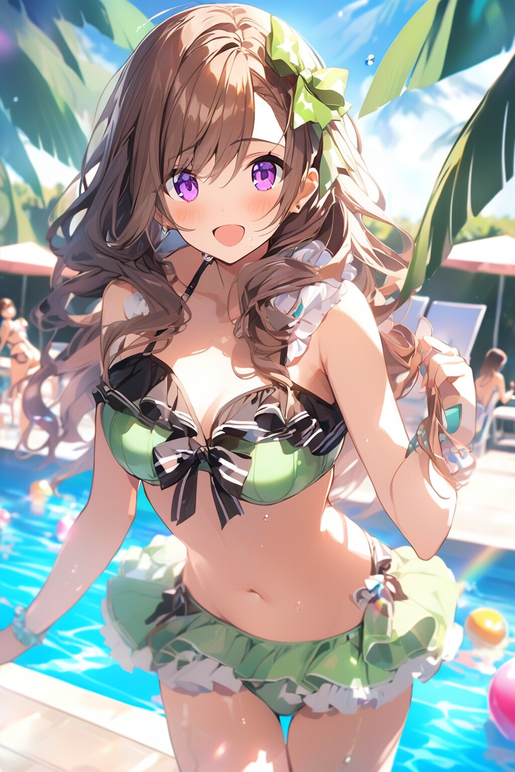 プールも混雑
