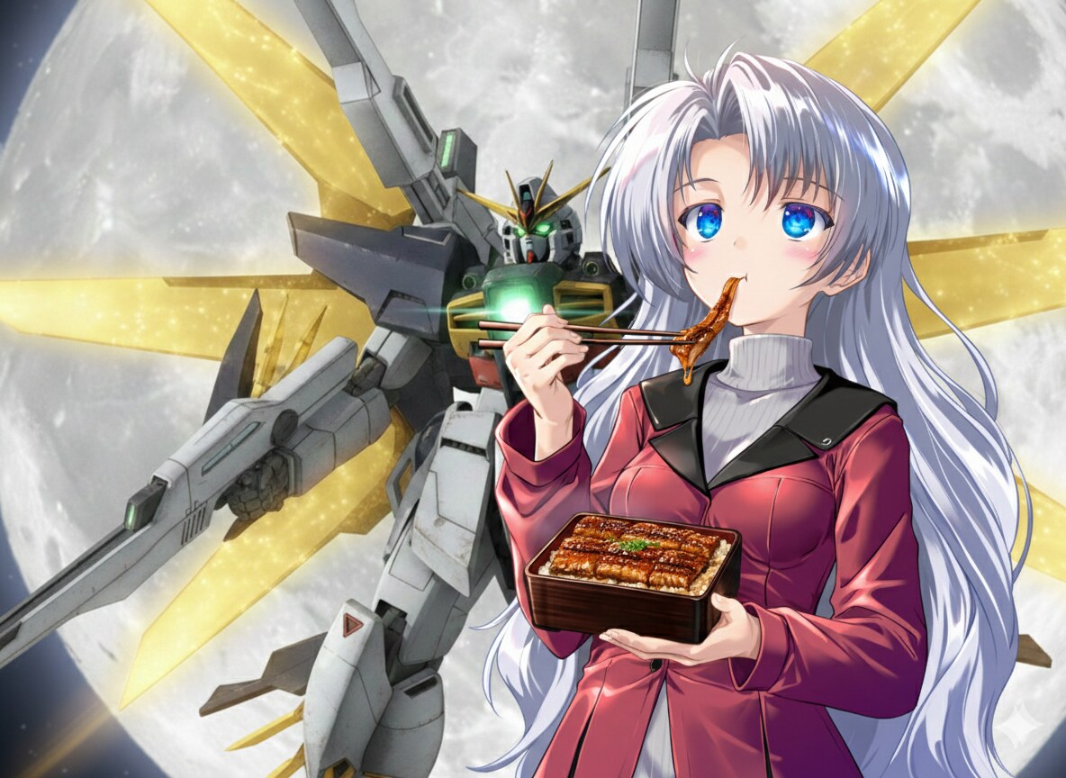 その蒲焼きの中へ
