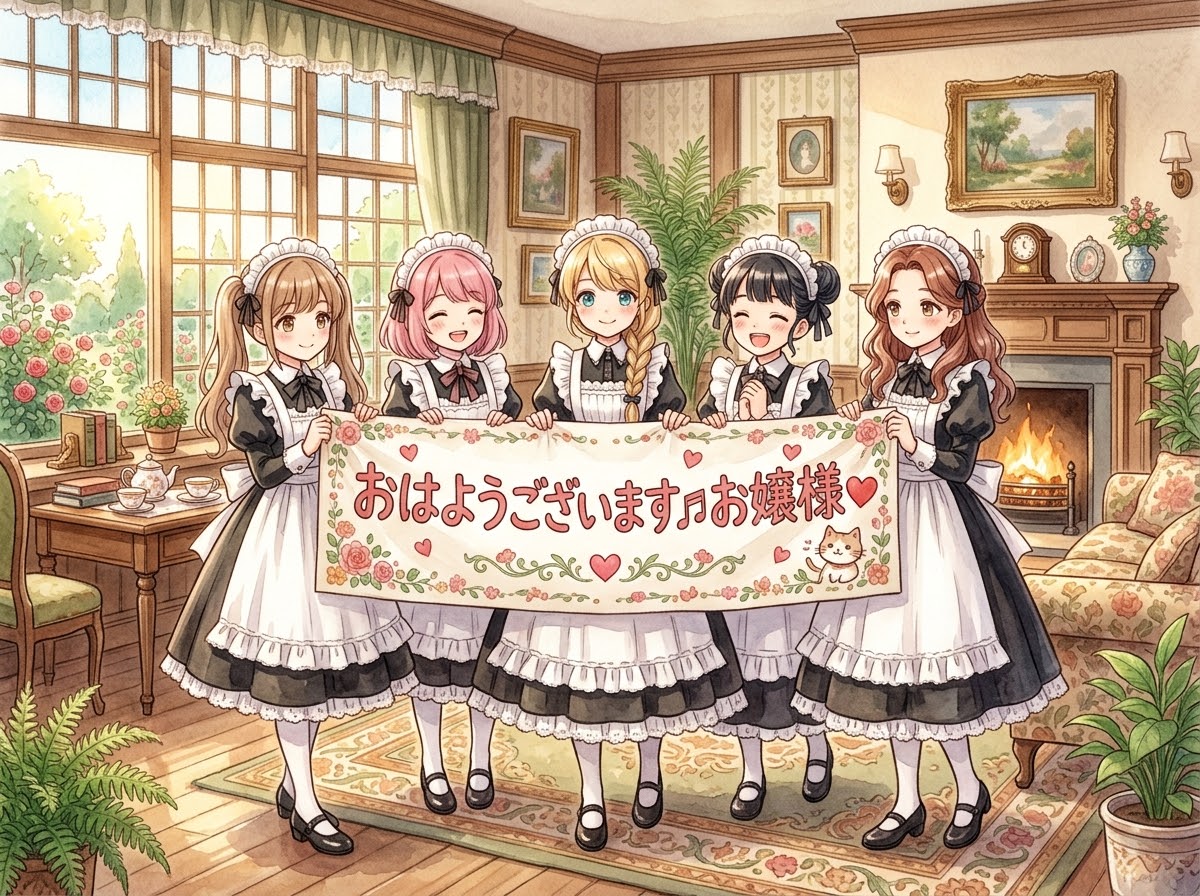 おはようございます♬お嬢様❤️ | の人気AIイラスト・グラビア