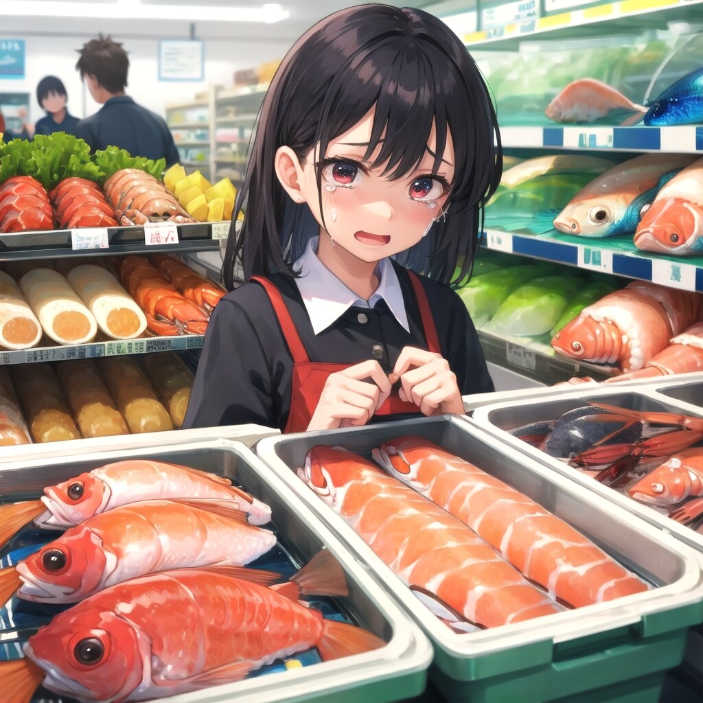 うう…海怖い…お魚こんなに高いの😭