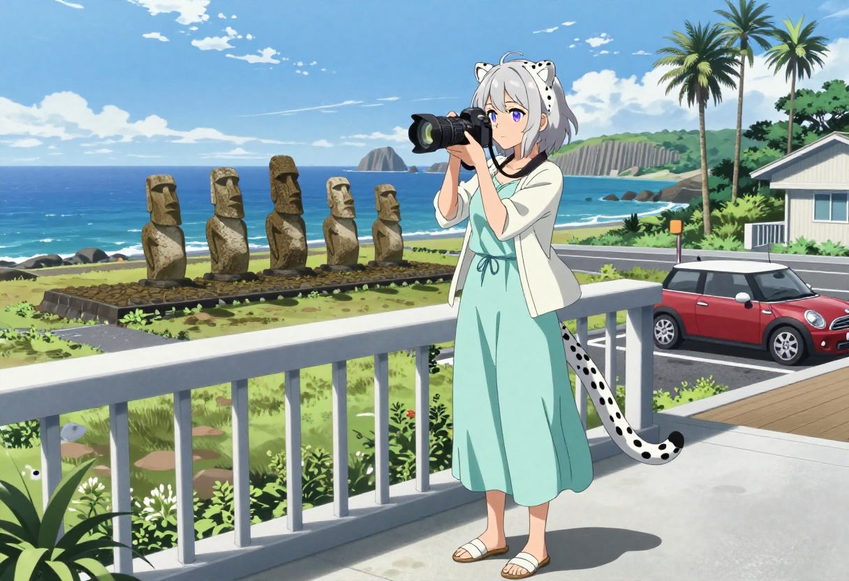 モアイを描いたらそこは日南海岸 | の人気AIイラスト・グラビア