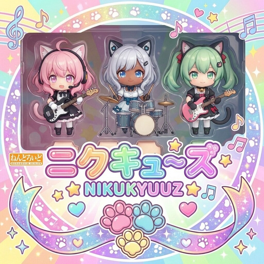 ニクキュ〜ズ🐾のフィギュア各種