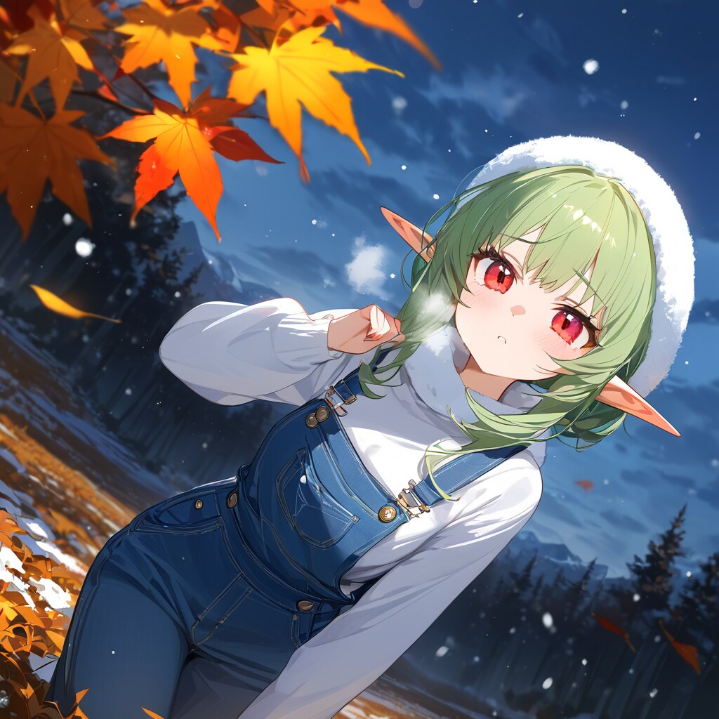 今年はもう降って来ちゃったよ～。 | の人気AIイラスト・グラビア