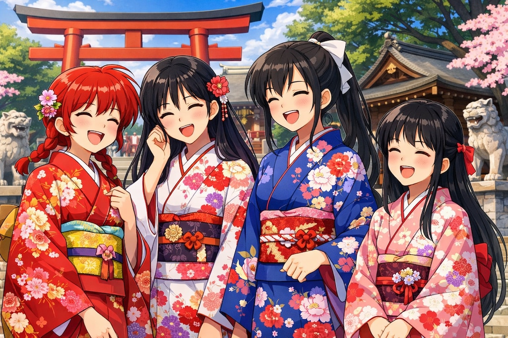 火野神社4人娘！