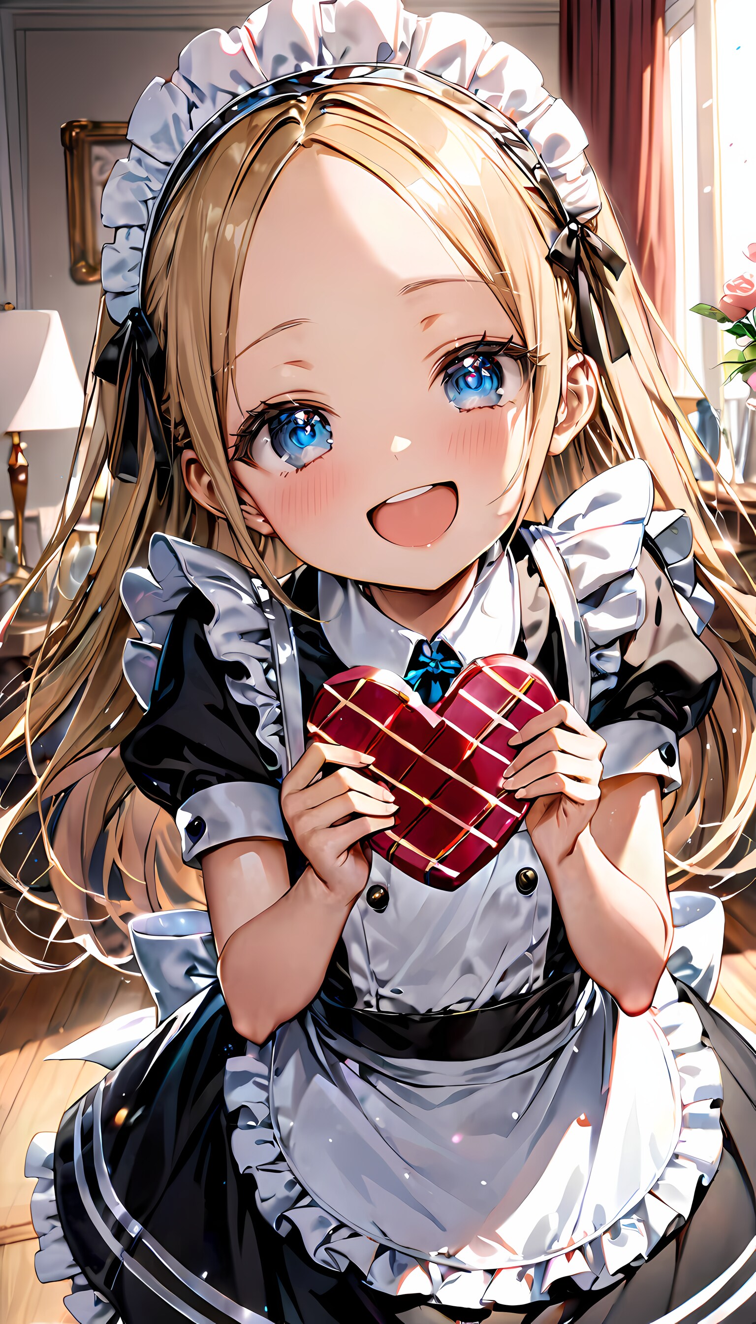 おにいちゃん！ チョコレート受け取ってください！