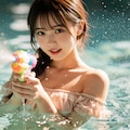 オフショルフリル水着 2 4枚目