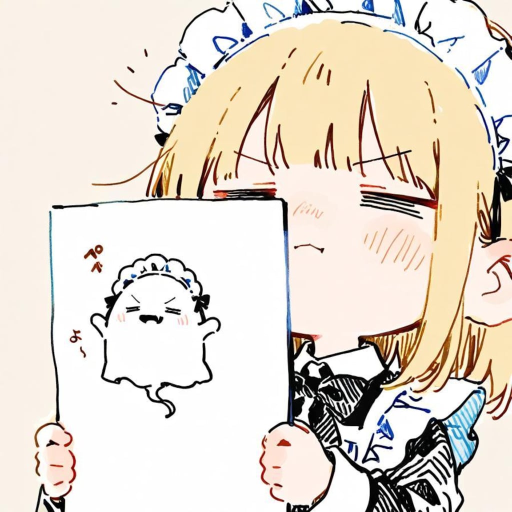 ゆるゆるとメイドちゃん＆お化けさんを召喚する📱( >ω<)👻