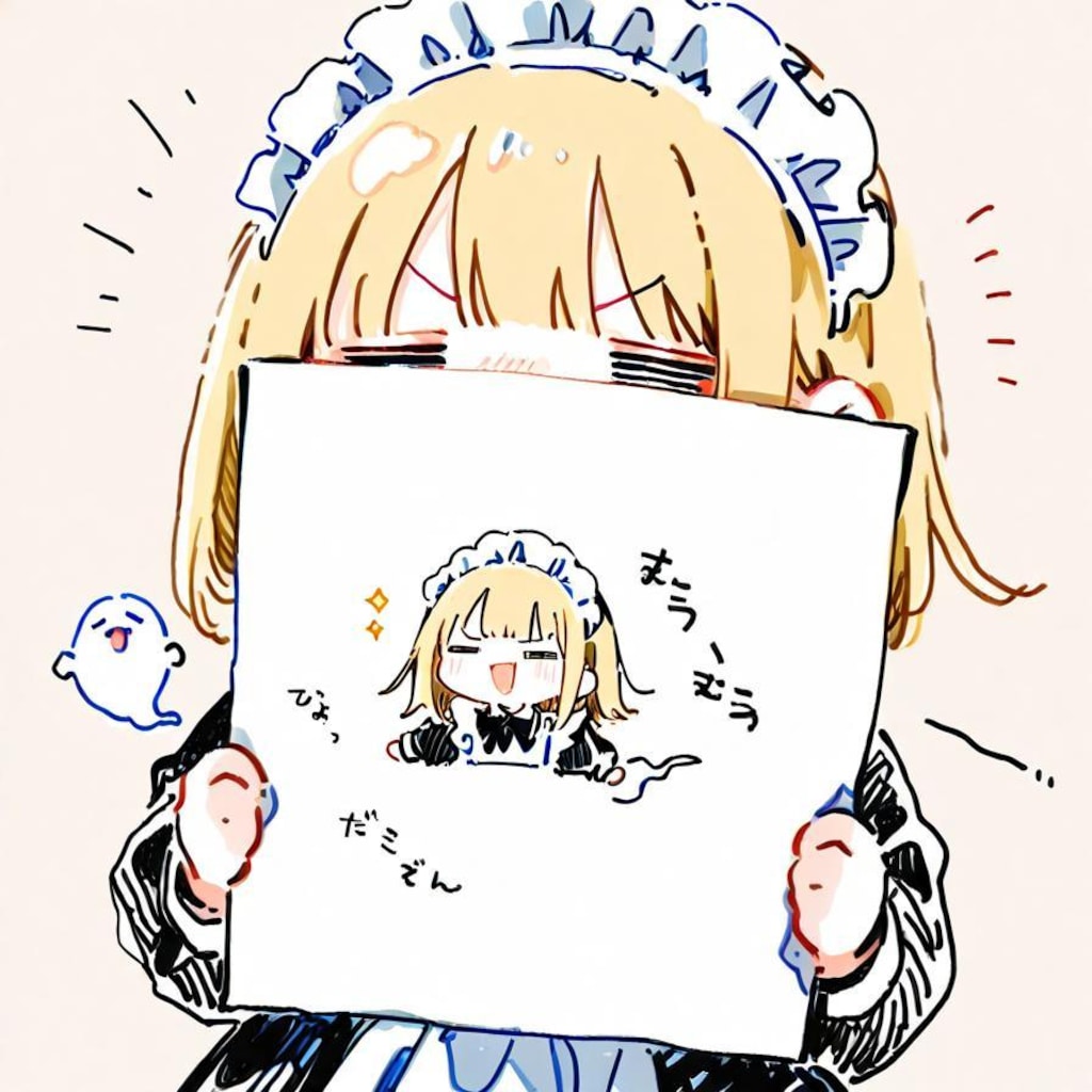 ゆるゆるとメイドちゃん＆お化けさんを召喚する📱( >ω<)👻