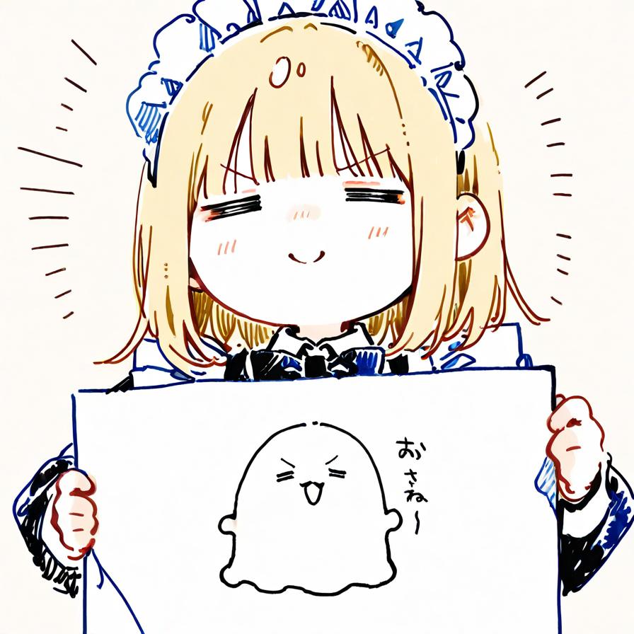 ゆるゆるとメイドちゃん＆お化けさんを召喚する📱( >ω<)👻 | の人気AIイラスト・グラビア