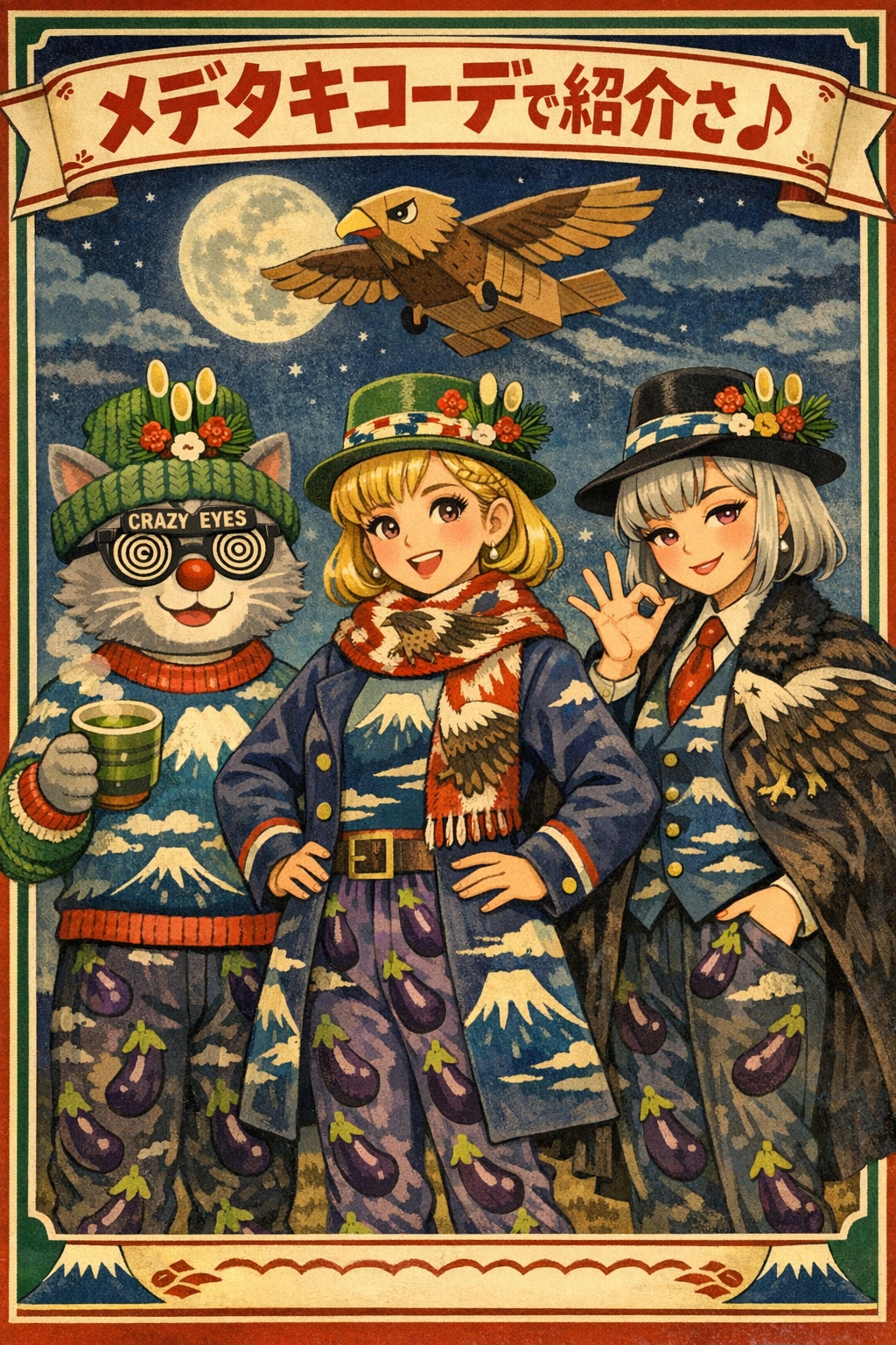 小説『メデタキコーデで紹介さ♪』【ニャンノ世界】 | の人気AIイラスト・グラビア