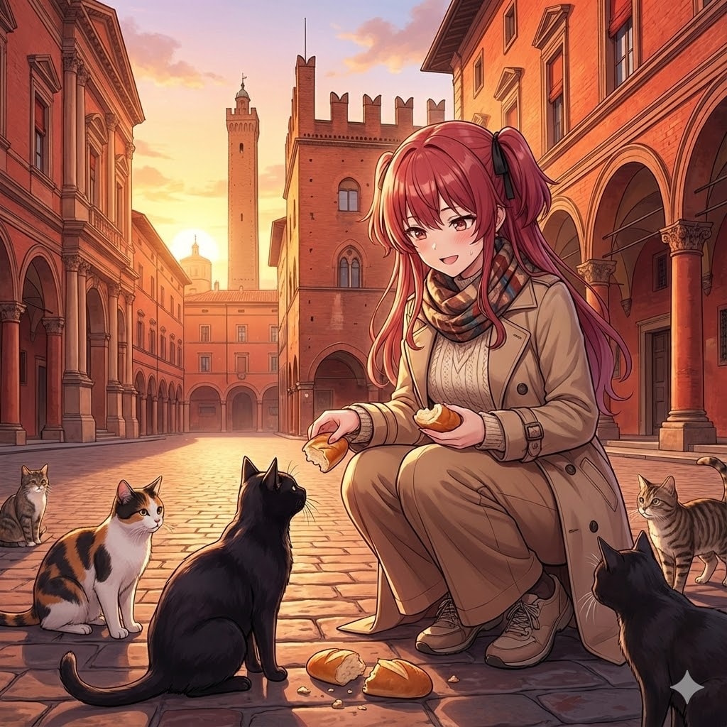 ボローニャでにゃんにゃんな千尋さん | の人気AIイラスト・グラビア