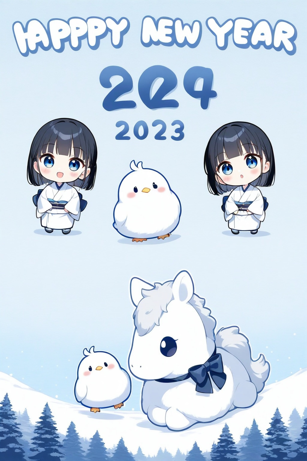 ちび姫年賀状2026