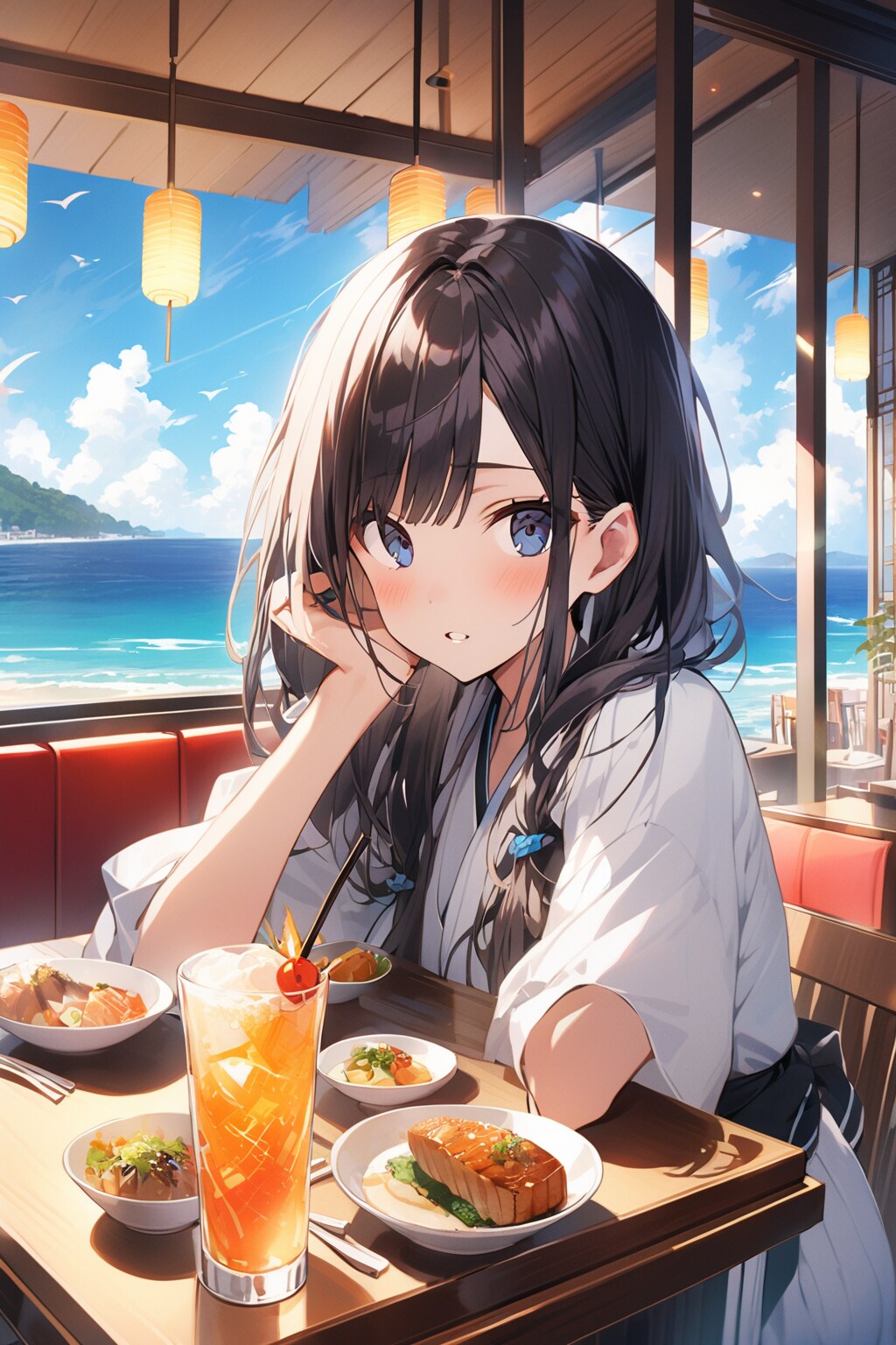 おいしそうですね。カニを食べましょう。