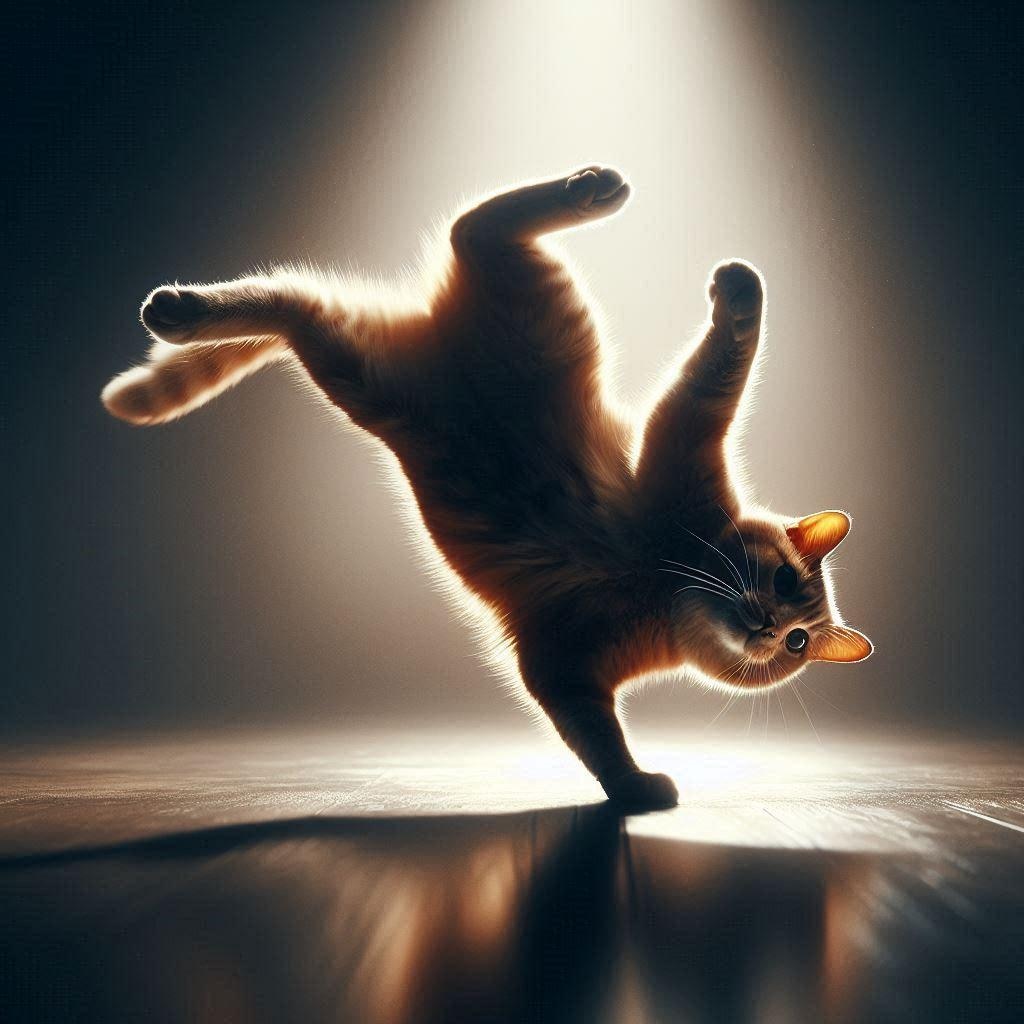 coolに踊る猫