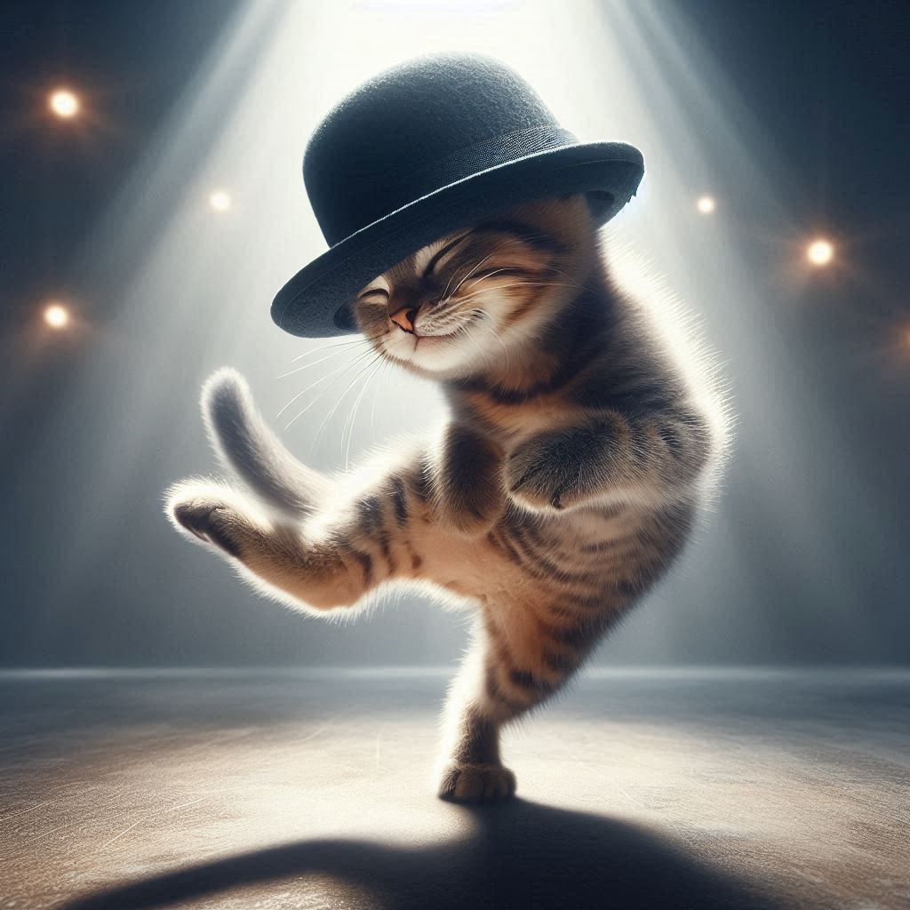 coolに踊る猫