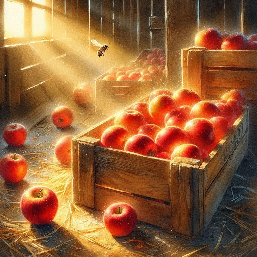 りんごとはちみつ