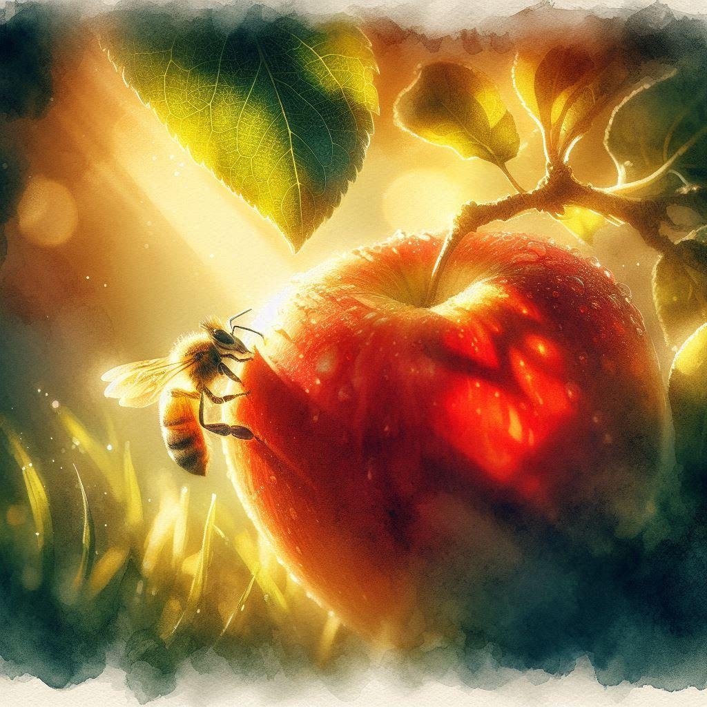 りんごとはちみつ