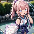 A girl playing with water 2枚目
