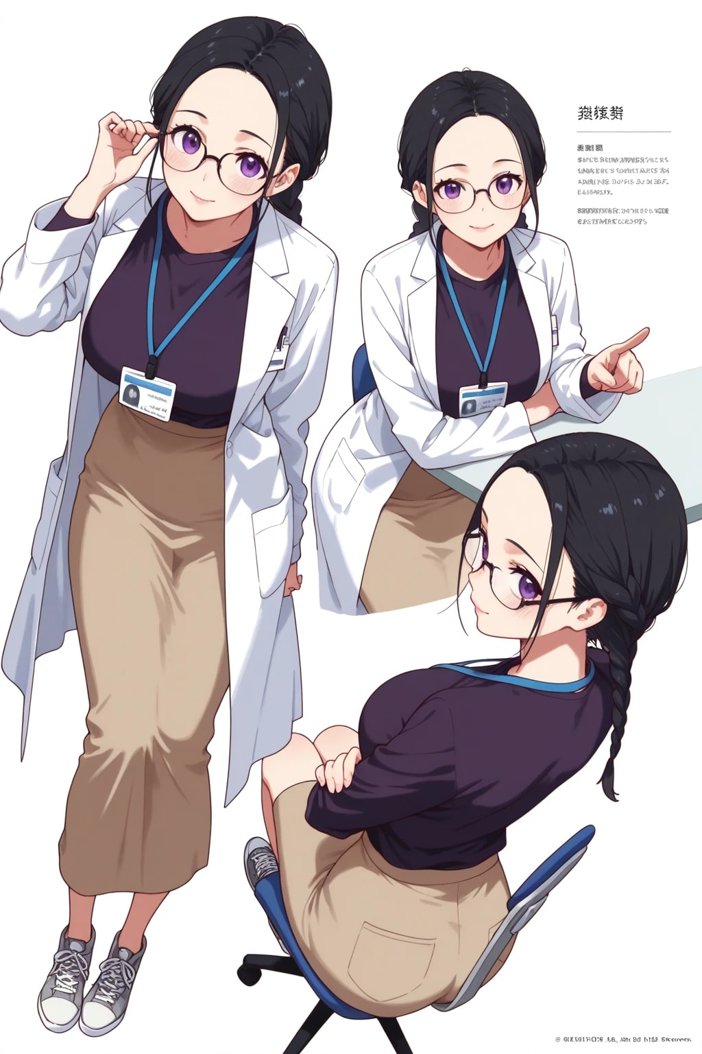 【機密・若き天才の肖像】原見 汐音（18歳当時 ）(現在:星科)プロファイル設定資料