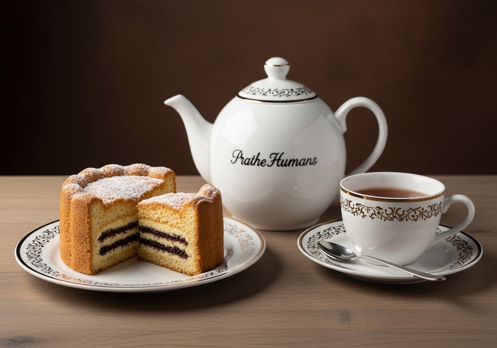 デザートのチョコレートサンドケーキ