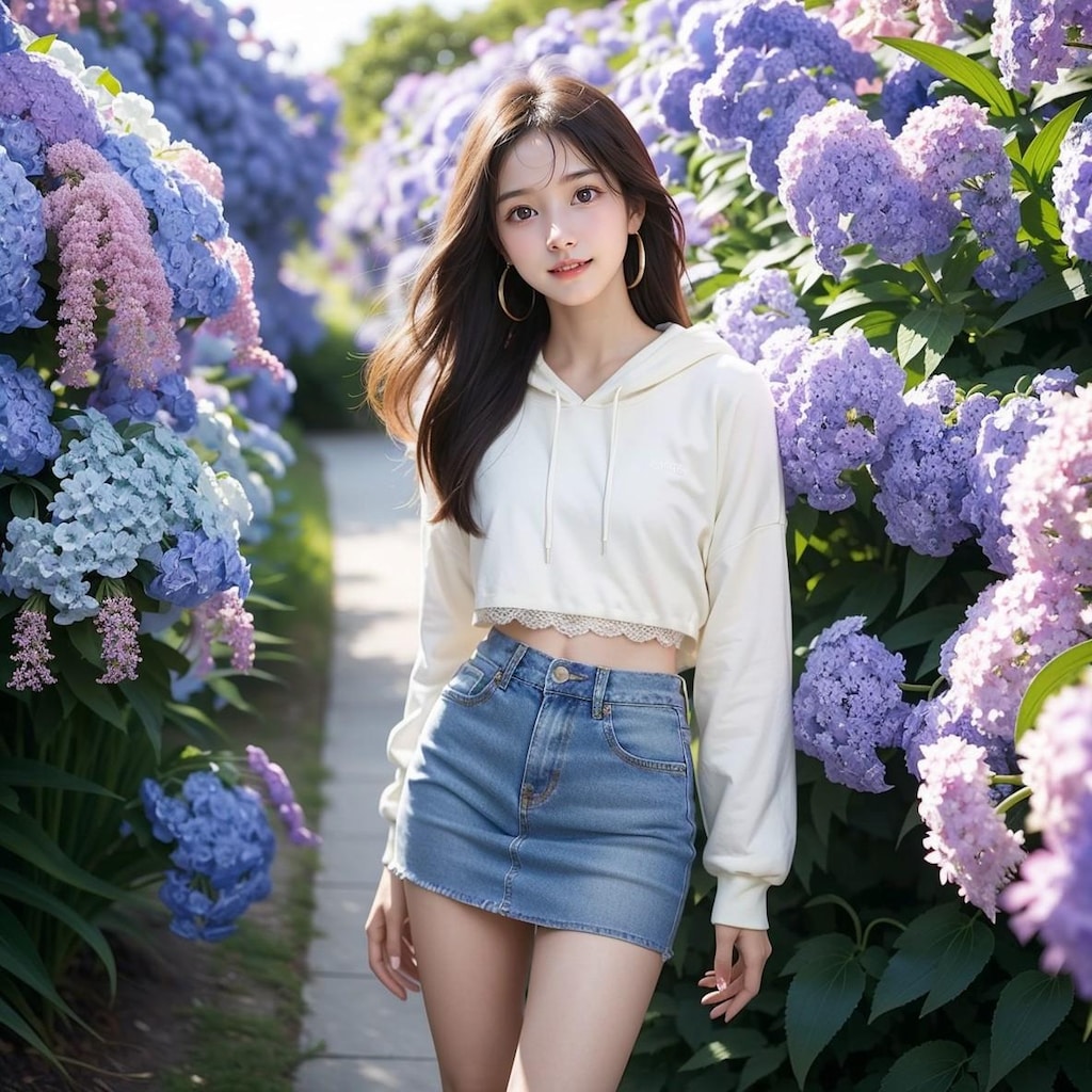 Delphinium flower Girl