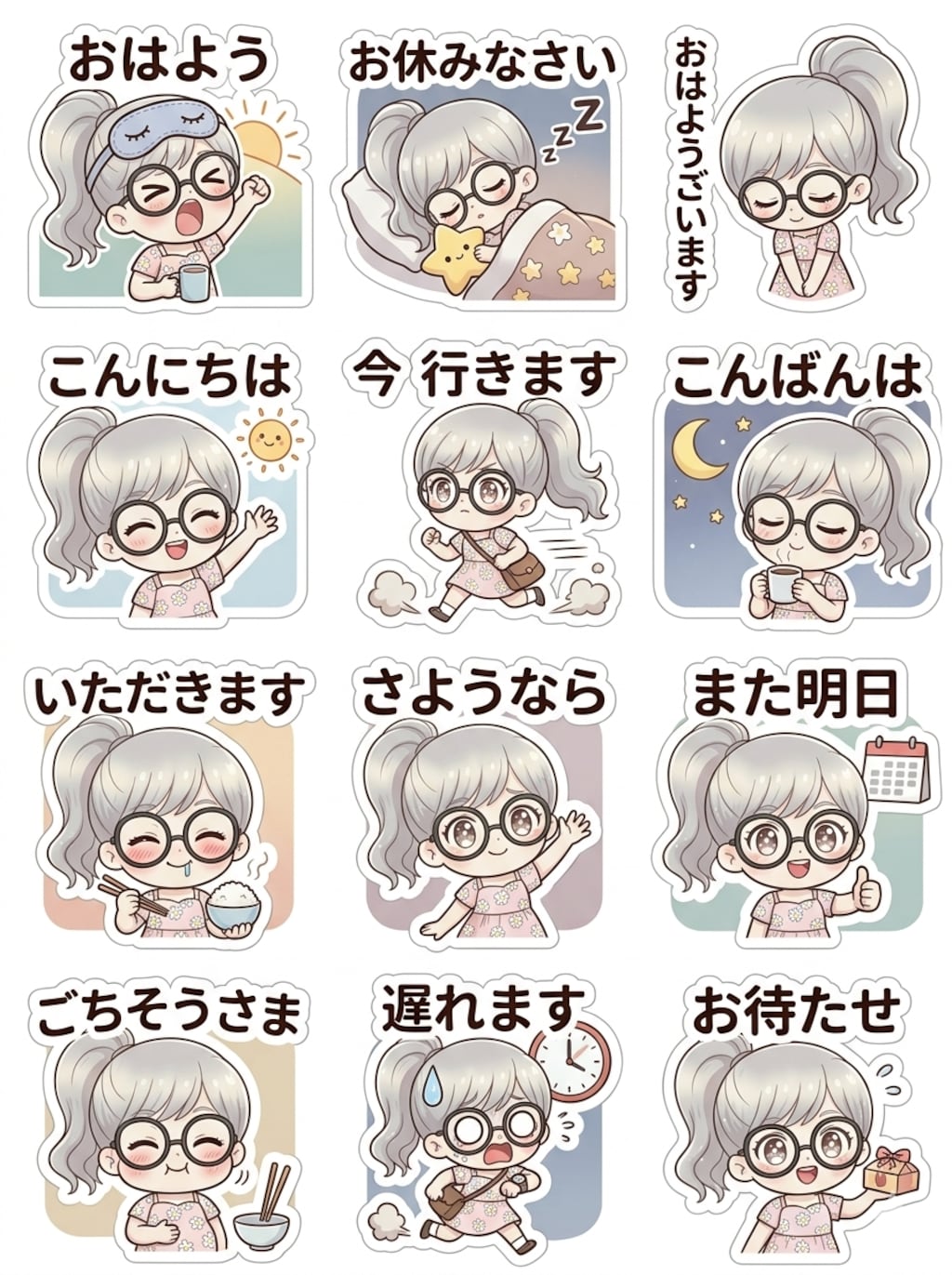 LINEスタンプ風生成プロンプト公開中