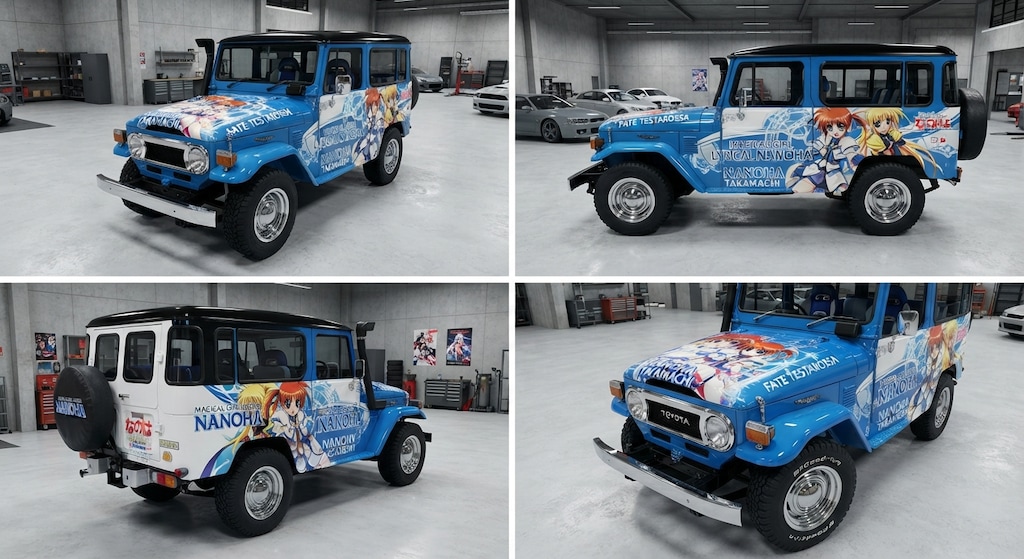 魔法少女リリカルなのは痛車ランドクルーザー40