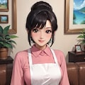 エプロン姿の友達のママ 3枚目