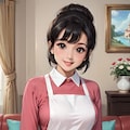 エプロン姿の友達のママ 6枚目