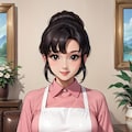 エプロン姿の友達のママ 8枚目
