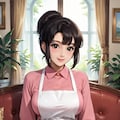 エプロン姿の友達のママ 4枚目