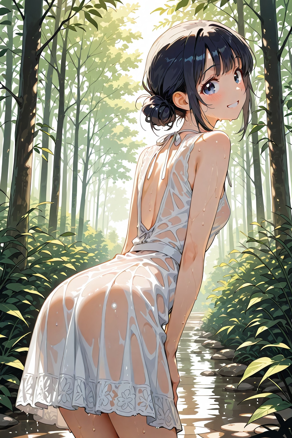 びしょ濡れ女の子16