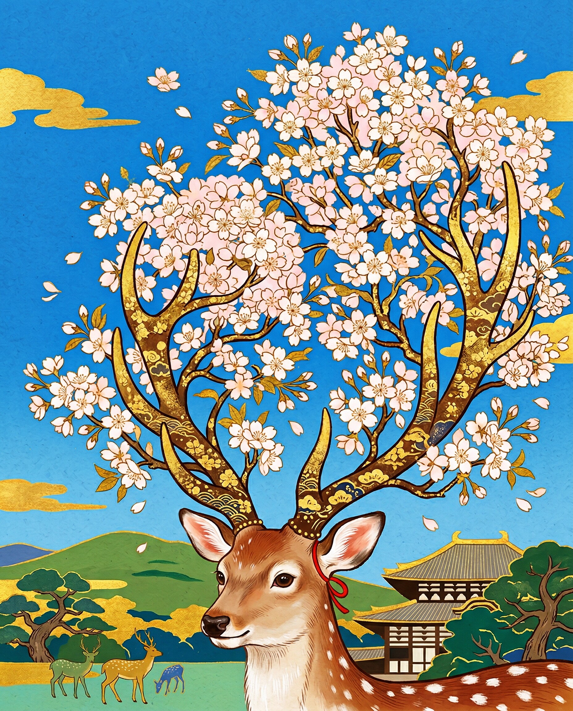 あをによし奈良の都は咲く花のにほふがごとく今盛りなり | の人気AIイラスト・グラビア