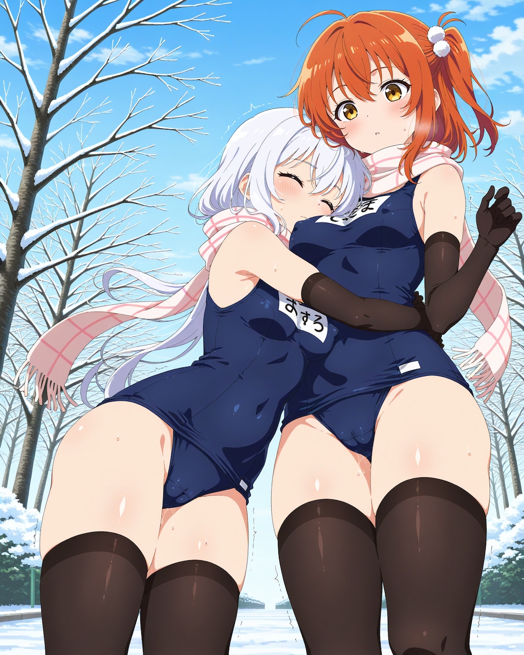 寒い中で耐えながら撮影