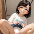 黒髪つりめちゃん お子様パンティ 2枚目