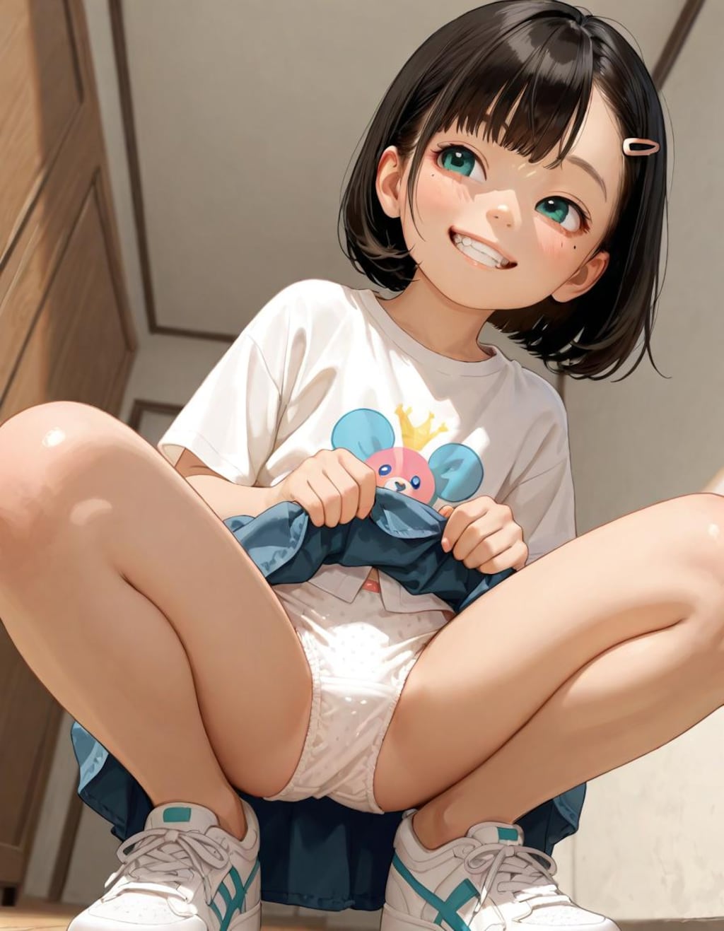 黒髪つりめちゃん お子様パンティ