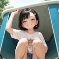 黒髪つりめちゃん お子様パンティ 6枚目