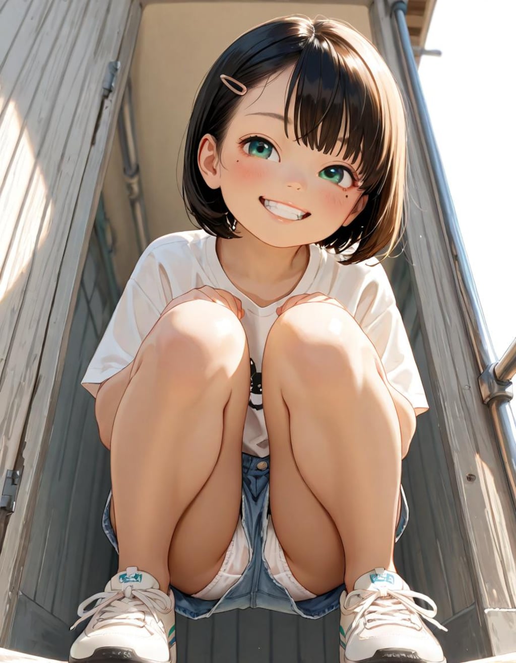 黒髪つりめちゃん お子様パンティ